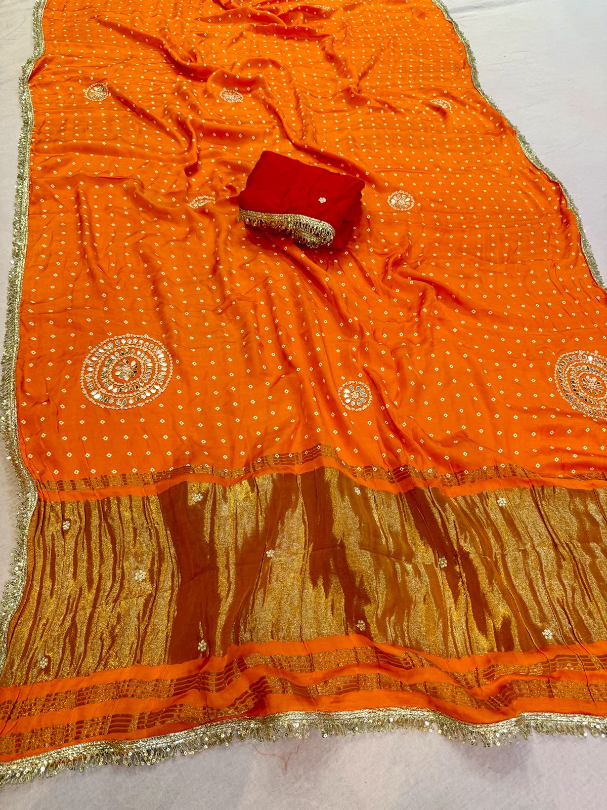 Latest Modal Silk Saree With Handwork