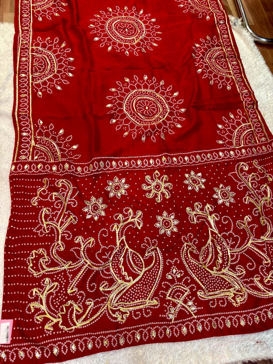 Dolla Silk Saree With Gottapatti Work