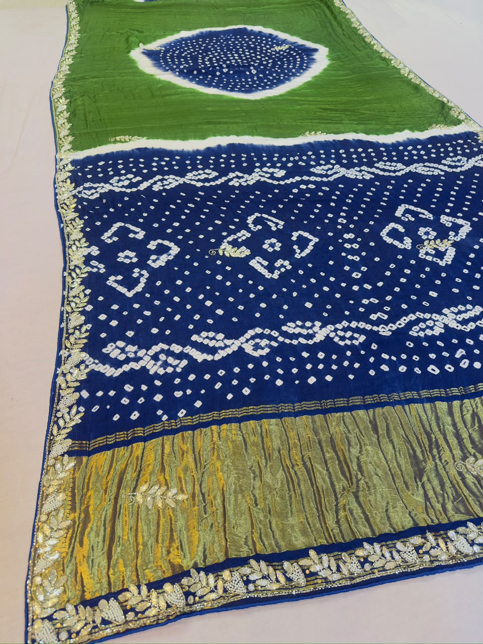 Latest Modal Gajji Silk Saree With Handwork