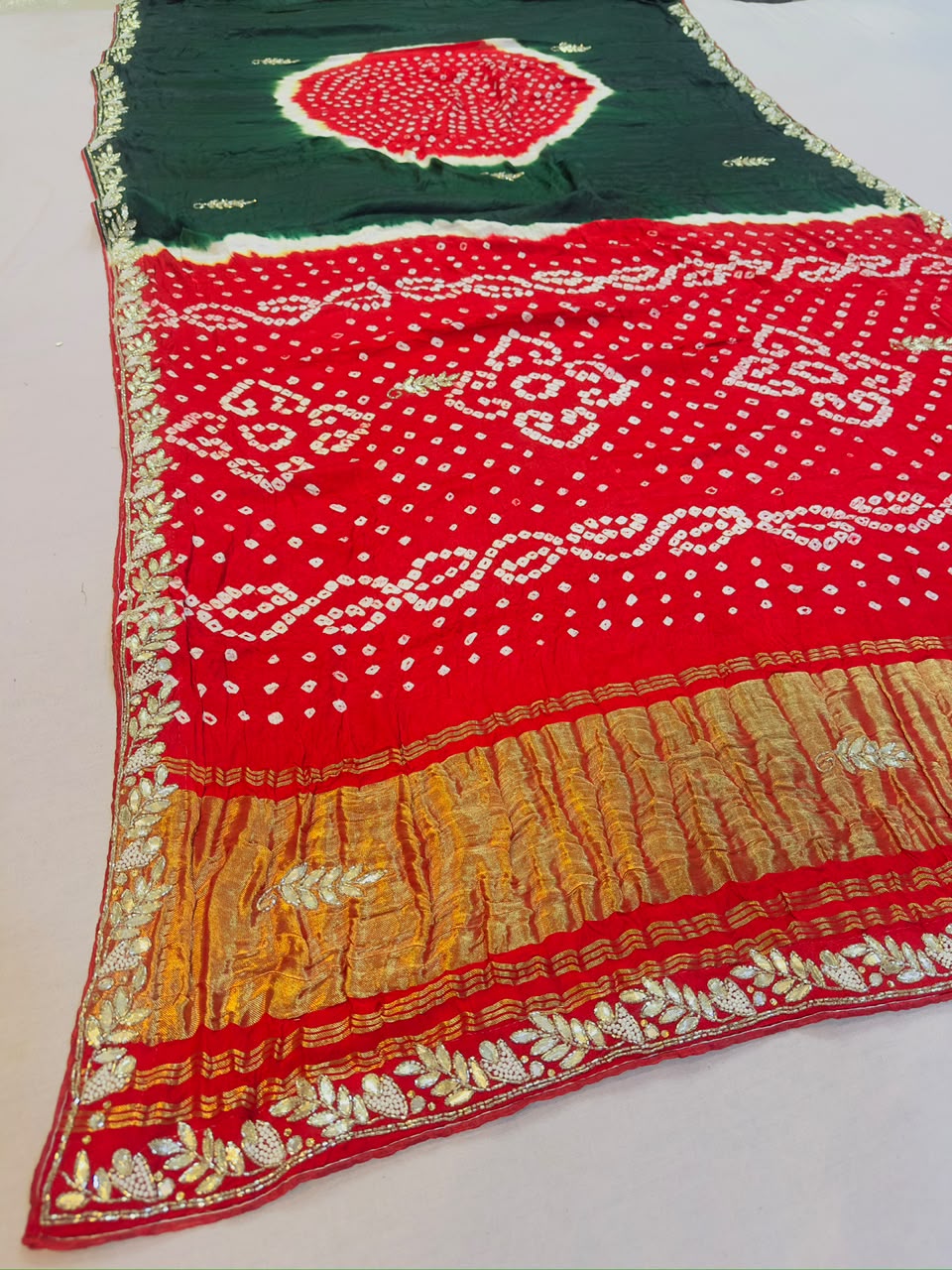Latest Modal Gajji Silk Saree With Handwork