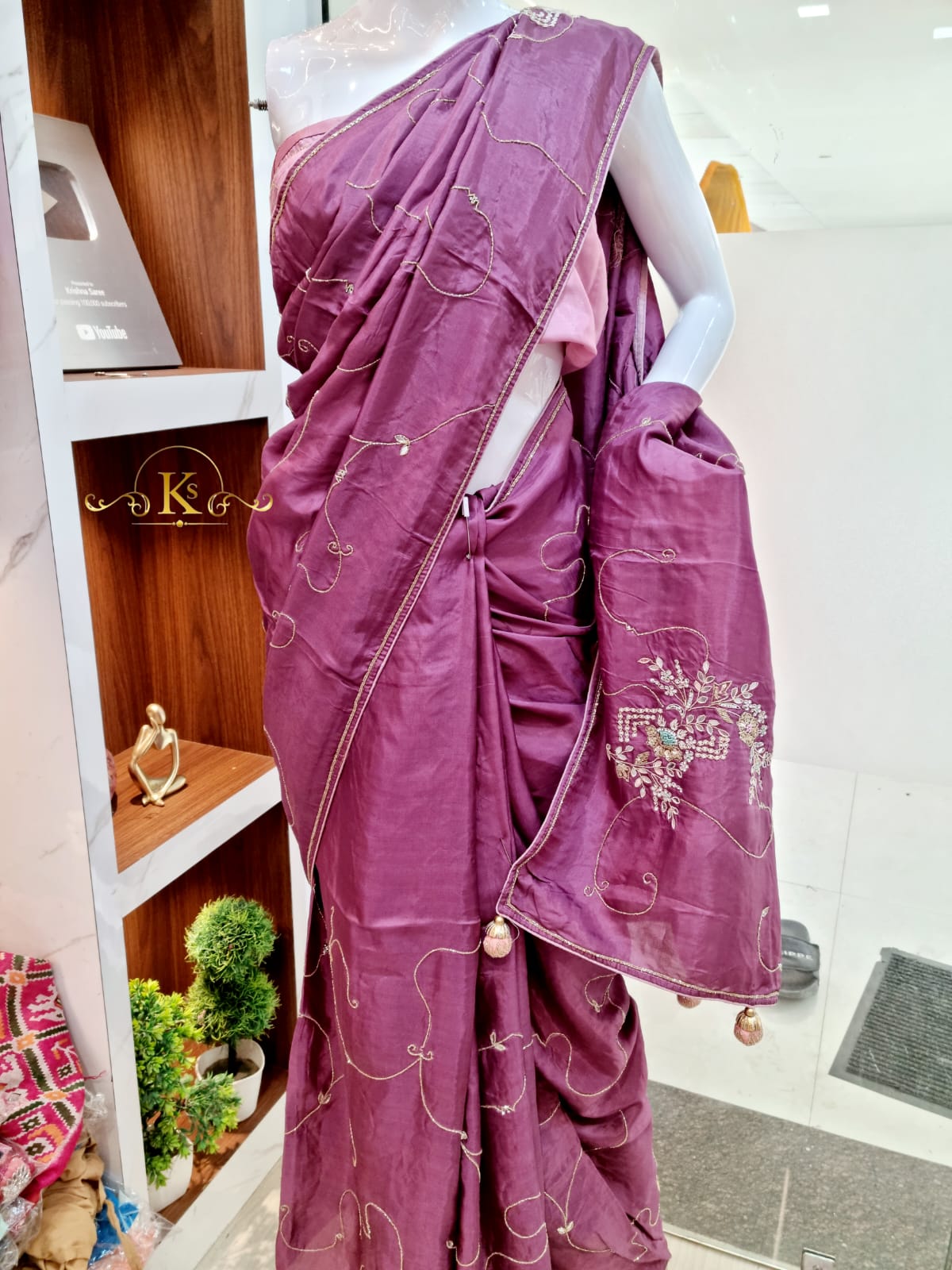 Pure Upada Silk Handwork Saree