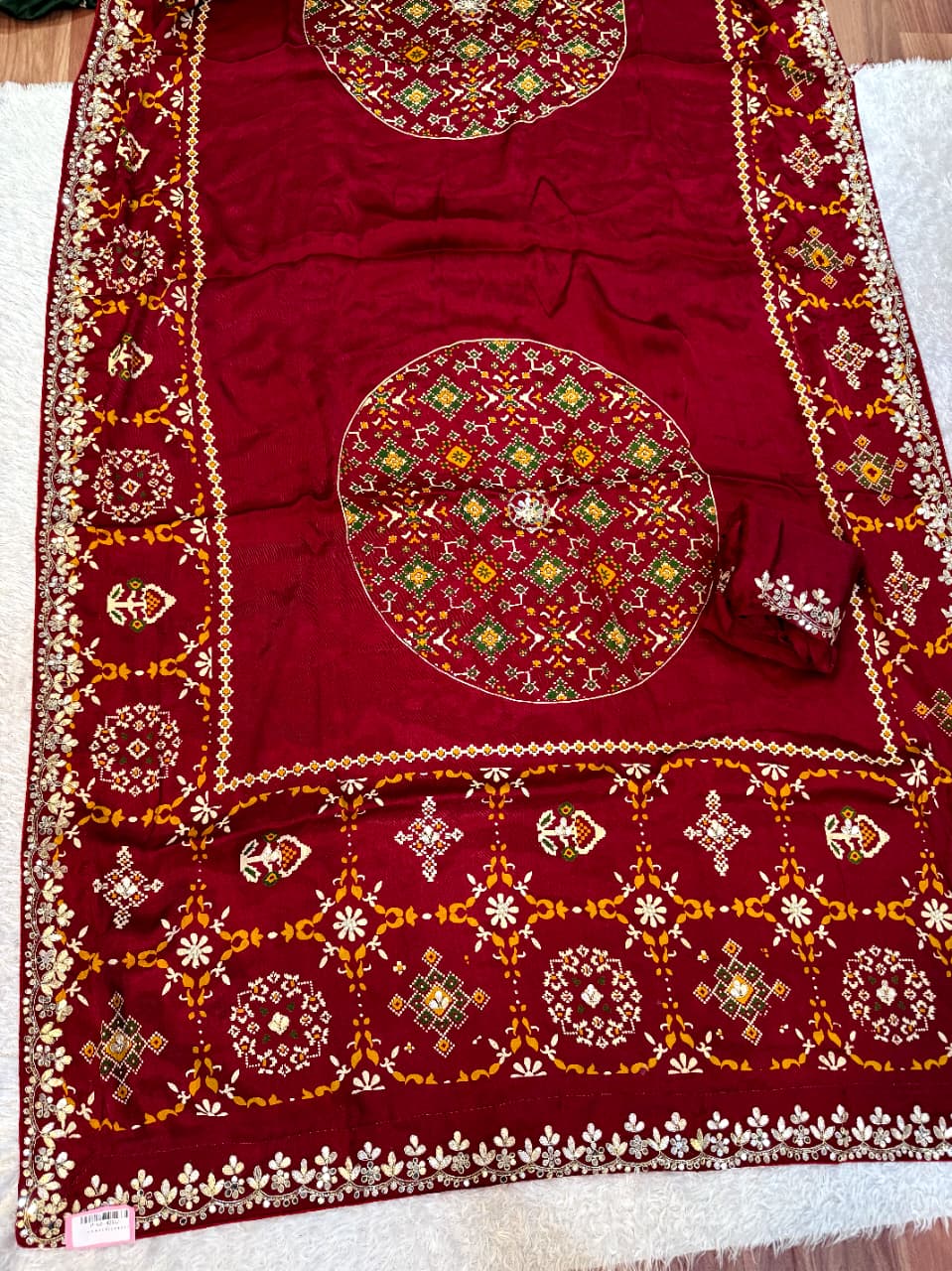 Trending Modal Silk Saree With Patola & Handwork