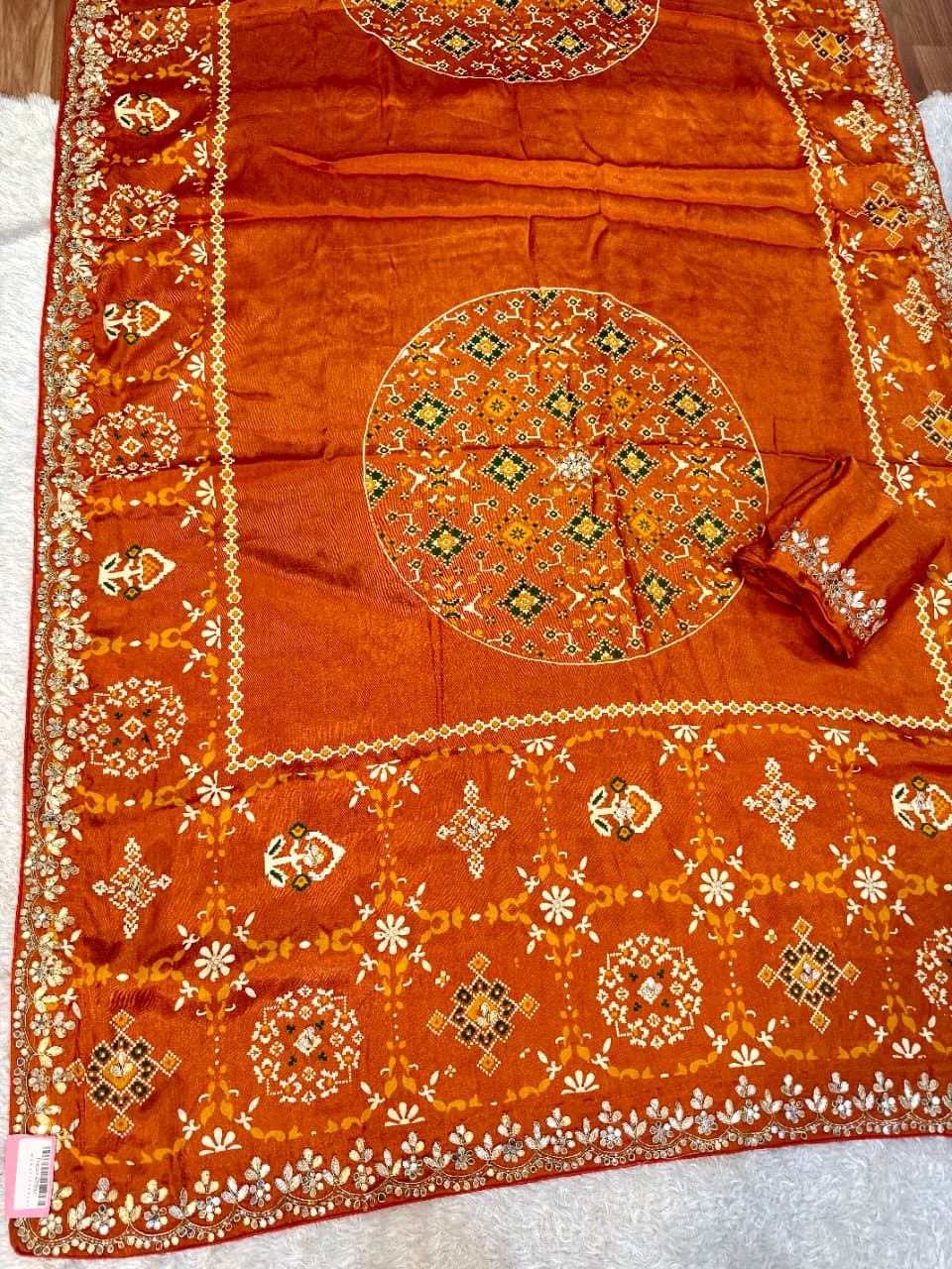 Trending Modal Silk Saree With Patola & Handwork