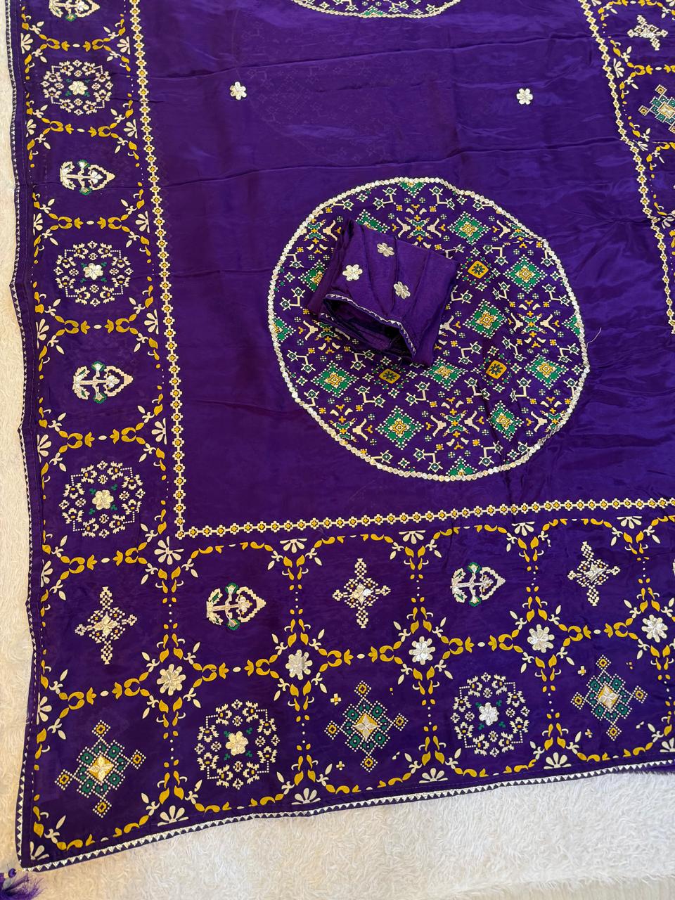 Designer Upada silk Saree With Gottapati Work