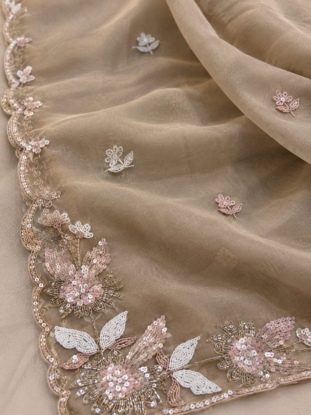 Luxury Tissue Silk Saree With Handwork
